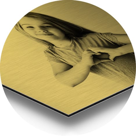 Gold Aluminium prints