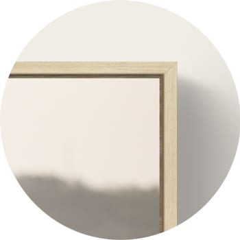 Wooden floating frame